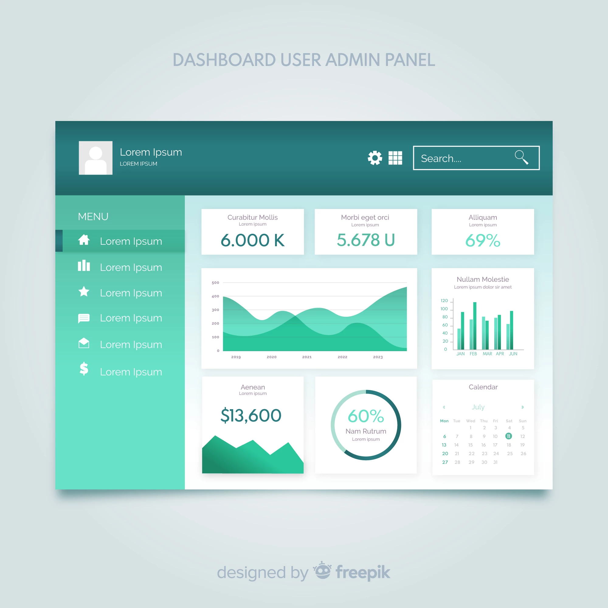 Admin Dashboard preview